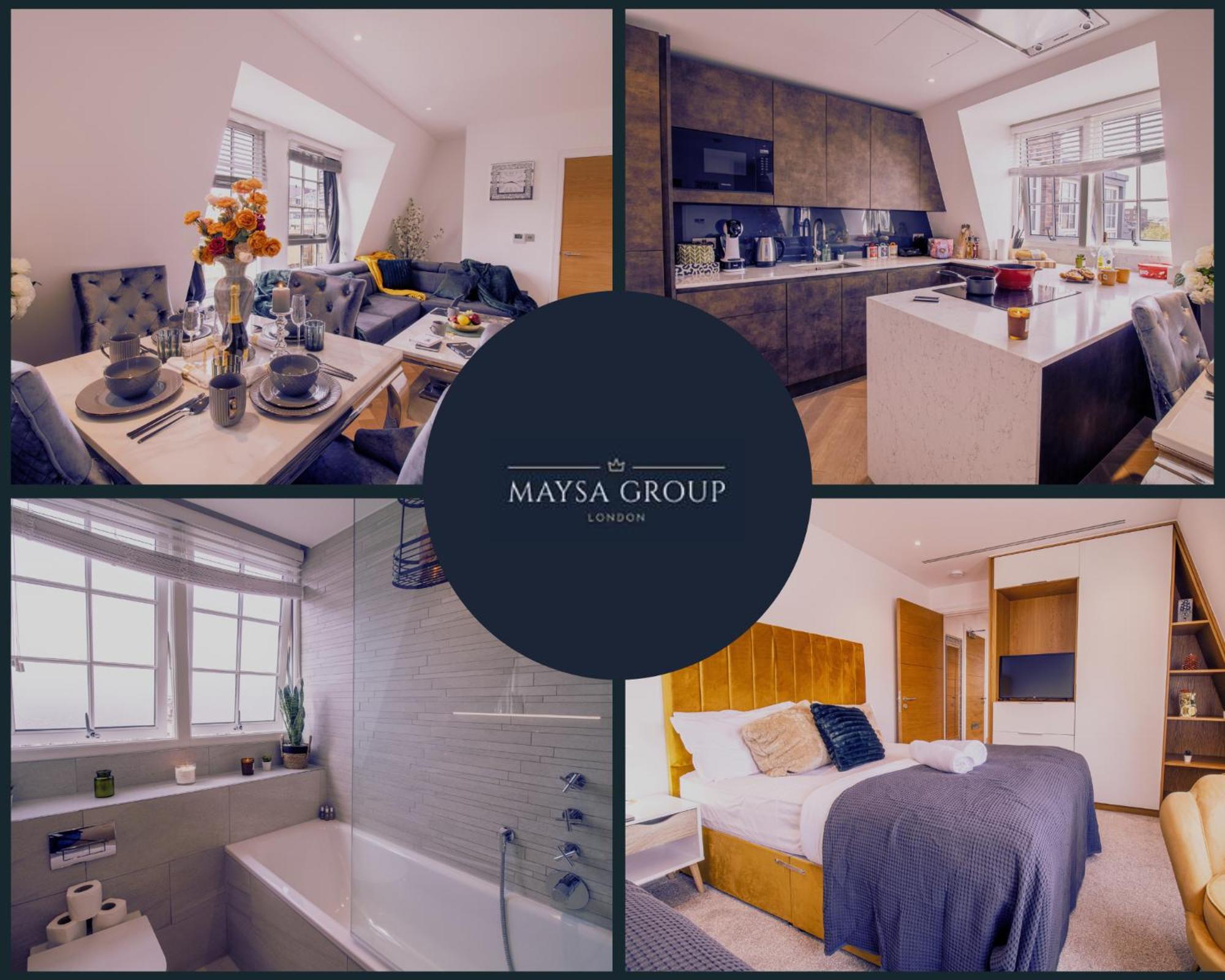 Luxurious 1-Bedroom Penthouse In Marble Arch 71 Londres Exterior foto